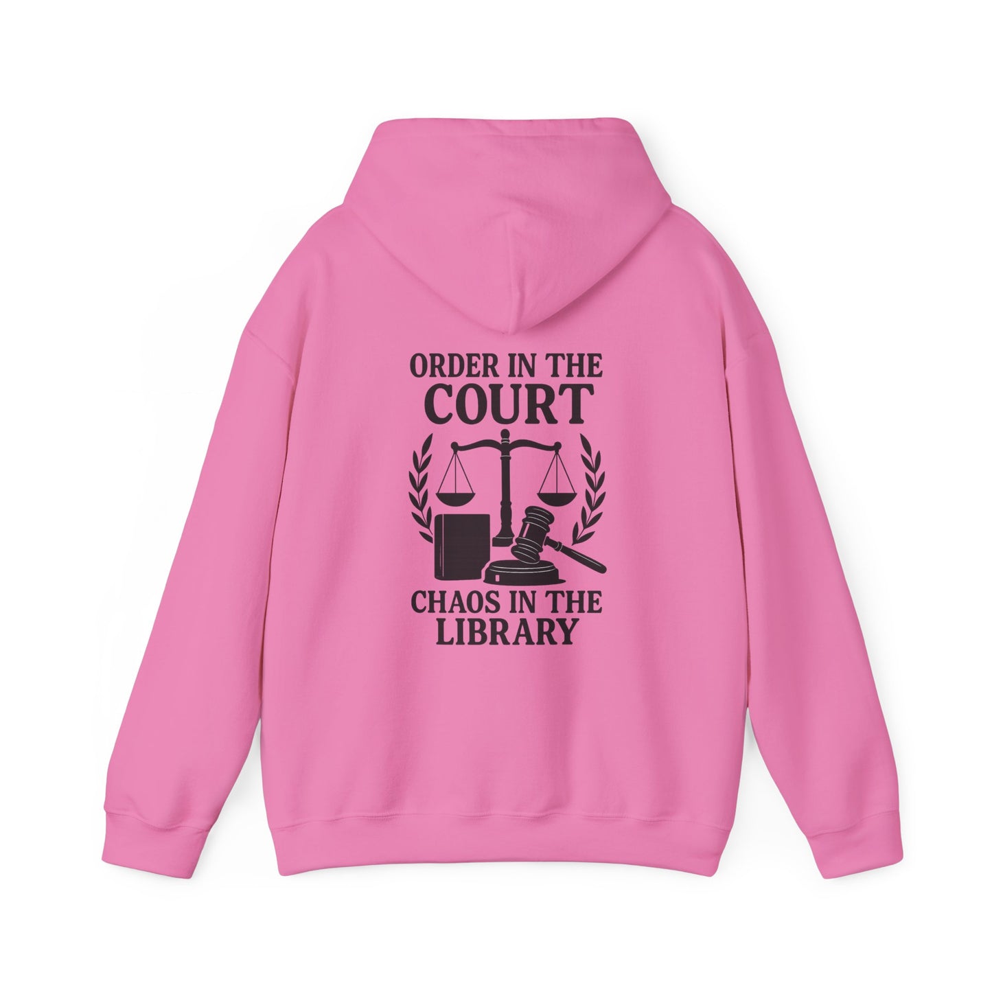 Humorous Law-Themed Hoodie for Legal Minds - Justice served with a side of study chaos.” – Stay cozy while you prep your next case.