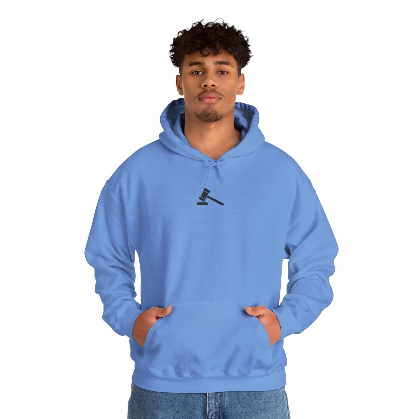 Humorous Law-Themed Hoodie for Legal Minds - Justice served with a side of study chaos.” – Stay cozy while you prep your next case.
